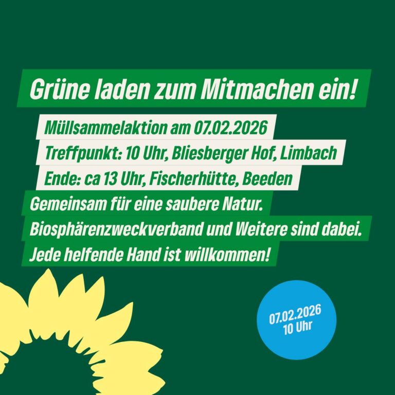 Grüne Kirkel laden zum Mitmachen ein!